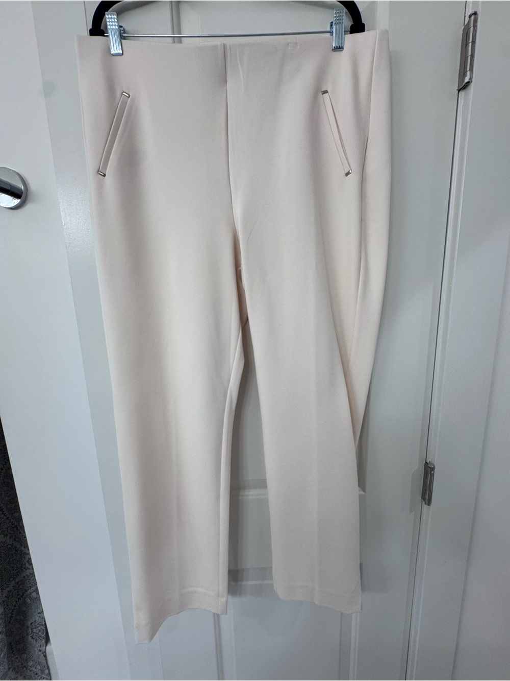 Chico's Soft Cream Wide-Leg Pull-On Pants
